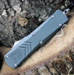 CobraTec Gray FS-X OTF Knife - Gray Alum (2.75" D2) SGRYFS-XSDS -Knife Sale Store SGYFS XSDS.3 55072.1611264984