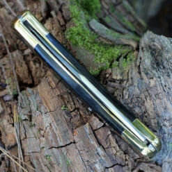 Buck 110 Texas Rose- Ebony Wood (3.75" 420HC) YH391-1 -Knife Sale Store YH391.3 78371.1664294205