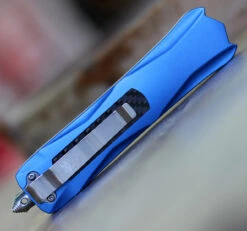 CobraTec Knives King Cobra - Blue Aluminum (4" D2 Steel ) BLUKCDS -Knife Sale Store blukcd 00318.1611949146