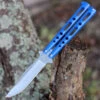 BenchMark Balisong 011, 4.0" Stainless Steel Clip Point Plain Blade, Blue Handle 1 BenchMark Balisong 011, 4.0" Stainless Steel Clip Point Plain Blade, Blue Handle -Knife Sale Store bm011.1 53565.1595517460