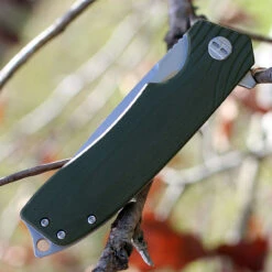 Bestech G05B1 Scimitar, 3.75" D2 Plain Blade, OD Green G-10 Handle -Knife Sale Store btkg01b.3 1 69258.1566585996