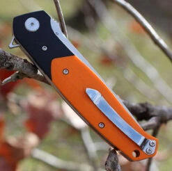 Bestech G03C Swordfish, 4" D2 Plain Blade, Black & Orange G-10 Handle -Knife Sale Store btkg03c.3 36874.1566585990