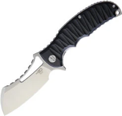 Bestech G12A Hornet, 3.5" D2 Plain Blade, Black G-10 Handle