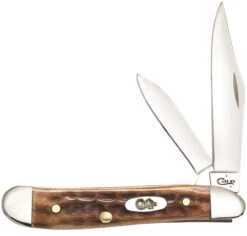 Case 23655 Peanut, Pocket Worn Burnt Brown Bone (6220 SS)