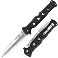 Cold Steel 10AA Counter Point XL, 6" AUS-10A Plain Blade, Black Griv-Ex Handle