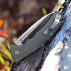 Cold Steel 58PS Code 4-Spear Point, 3.5" S35VN Plain Blade, Gray Aluminum Handle -Knife Sale Store cs58ps.2 23396.1666979829