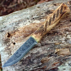Condor Norse Dragon Knife 1021-3.8HC, 3.88 In. 1095 High Carbon Steel Blade, Wood Handle