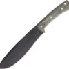 Condor 2348HC Solobolo Knife, 8" 1075 Plain Blade, Green Micarta Handle