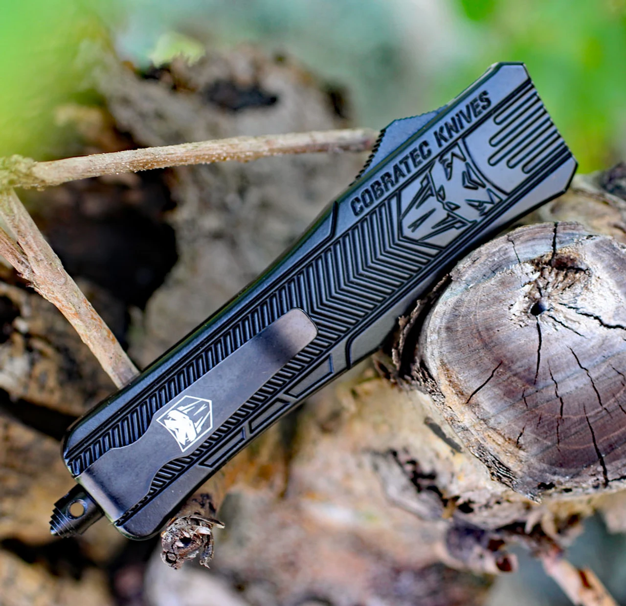 CobraTec Medium CTK-1 OTF Automatic - Blk Alum (3" Tanto) MBCTK-1MTNS 5 CobraTec Medium CTK-1 OTF Automatic - Blk Alum (3" Tanto) MBCTK-1MTNS - Image 3