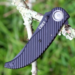 CRKT 2640 CLEVER GIRL FOLDER, 4.08" D2 Steel Black Plain Blade, G10 Handle -Knife Sale Store image 63734.1572615394