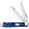 Case 23432, Mini Trapper 3 1/2" Closed Blade, Blue Pearl Kirinite Handle 1 Case 23432, Mini Trapper 3 1/2" Closed Blade, Blue Pearl Kirinite Handle -Knife Sale Store image 67644.1573577842