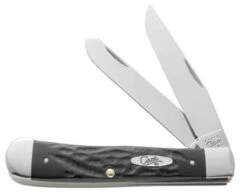 Case 18221 Trapper, Rough Black Synthetic Handle (6254 SS)