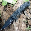 CRKT 2037 Acquisition Folder, Pat & Wes Crawford, Black Plain Edge -Knife Sale Store knifework 2037 44451.1566587122