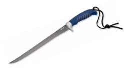 Buck Knives Buck 225BLS Silver Creek, 9" 420J2 Fillet Blade, Blue Rubber Handle