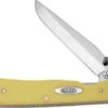 Case 30111 TrapperLock W/Clip, Yellow Synthetic Handle CV (3154LC CV) -Knife Sale Store knifework 30111 20936.1566589489