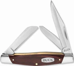 Buck Knives Buck 373BRS Trio, 2.5" 420J2 Plain Blade, Woodgrain