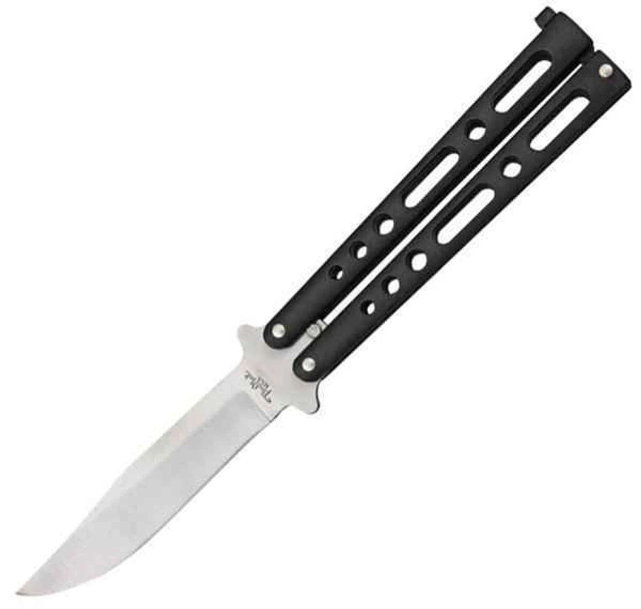 BenchMark Balisong Knife - Black (4" Stainless Steel)