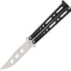 BenchMark Balisong Trainer Knife - Black Metal Alloy (4" Trainer Blade) -Knife Sale Store knifework bm006 79108.1566585781