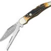 Boker Folding Hunting Knife, 440C-Stainless, Staghorn Handle -Knife Sale Store knifework bo4021 80256.1566588828
