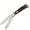 Boker Plus Double Lock Trapper, 440C Stainless, Brown Bone Handles -Knife Sale Store knifework bop206 20461.1566588693