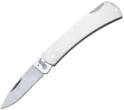 Case 041 Executive Lockback, Brushed Stainless Steel Handle (M1225L SS)