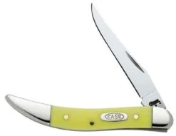 Case 091 Small Texas Toothpick, Yellow Synthetic Handle CV (310096 CV)
