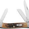 Case 53071 Medium Stockman, Worked Bolster Burnt Stag (5318 SS) -Knife Sale Store knifework ca53071 74414.1566589485