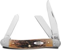 Case 53071 Medium Stockman, Worked Bolster Burnt Stag (5318 SS)
