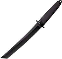 Cold Steel CS13QMBIX Magnum Tanto IX, 9" CPM 3-V Carbon Plain Blade, Kray-Ex™ Handle, Secure-Ex® Sheath