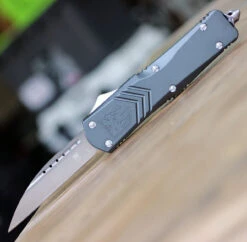 CobraTec Knives LGYFS-XLWNS Large FS-X Gray, 3.50" D2 Steel Wharncliff Blade, Anodized Aviation Aluminum Handle