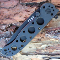 CRKT M16-02KS Framelock Tanto, 3.05" 12C27 Sandvik Plain Blade, Black Stainless Handle -Knife Sale Store m16 02ks.3 59688.1566585934